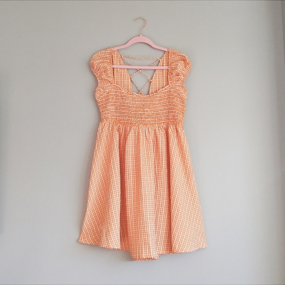 Free People Babydoll Smocked Dress